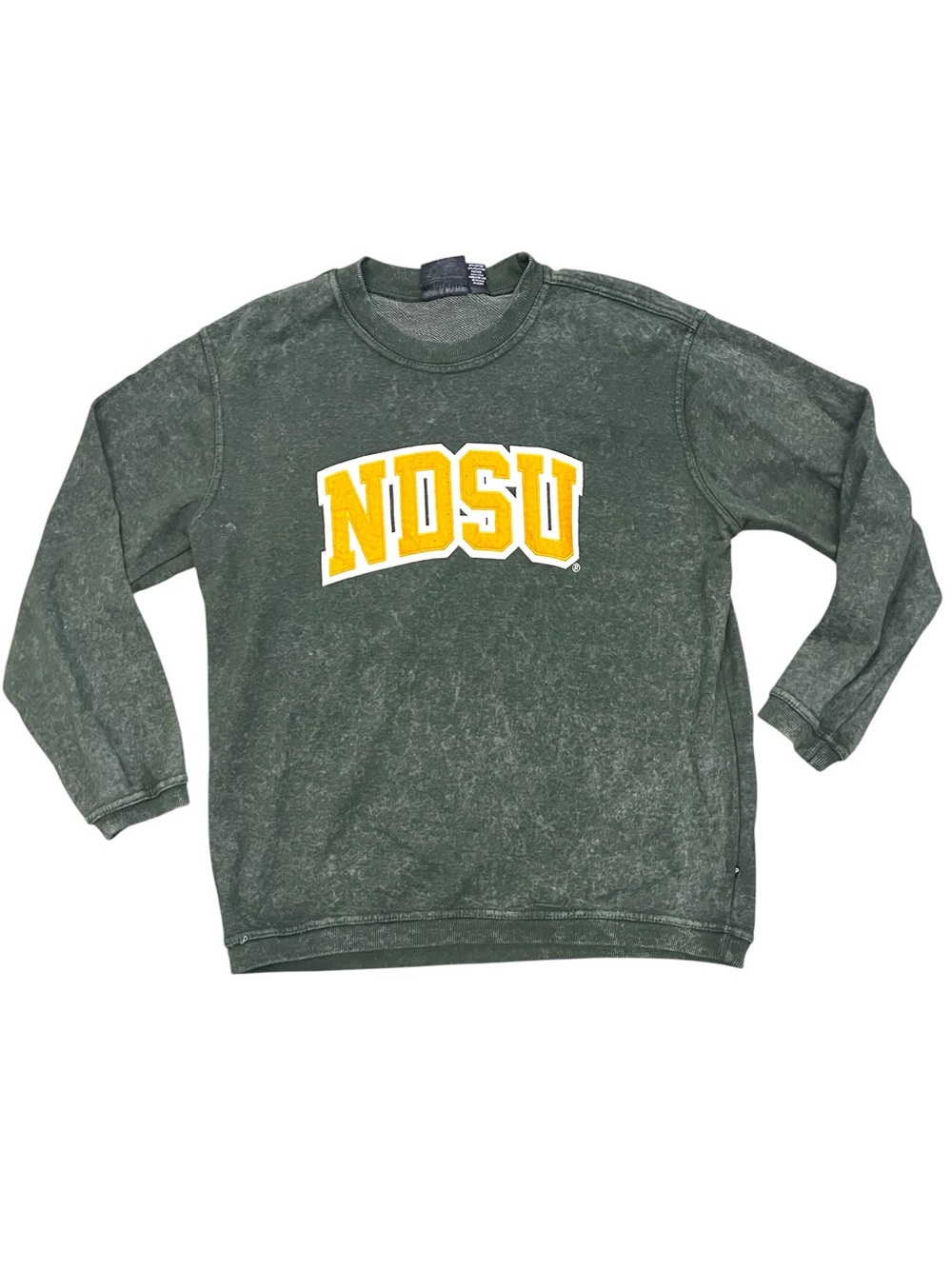 Vintage Pennant NDSD Green Sweatshirt Mens Small Mineral Wash Oversized Football